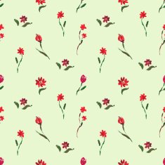 Seamless pattern with flowers N77