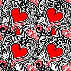 Love Valentine seamless pattern N2