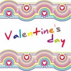 Valentine's Day poster Typography Vector illustration N2
