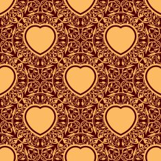 Seamless texture with heart N3
