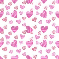 The drawn pattern Happy Valentines Day card Vector N2