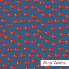 Seamless heart pattern set of 4 Great for your Valentine' N2