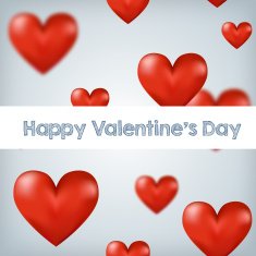 Flying red hearts Happy Valentine's Day great for your N3