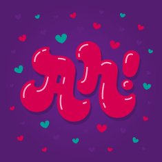 Ah hand lettering - handmade calligraphy love theme N2