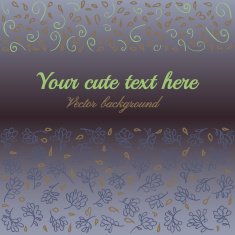 cute greeting card with flowers