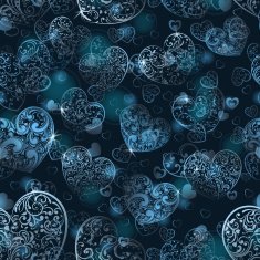 Seamless pattern of hearts N21