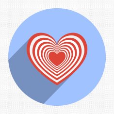Flat heart applique background Vector illustration for your des N11