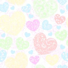 Seamless pattern of hearts N27