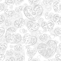 Seamless pattern of hearts N28