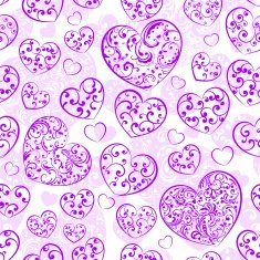 Seamless pattern of hearts N30