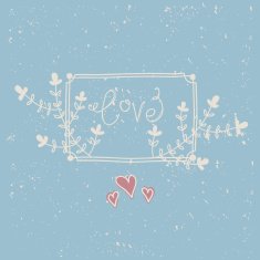 Love card vector illustration