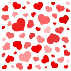 Red shapes hearts Valentine holiday love N2
