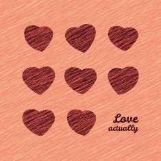 'Love actually' Happy Valentine's Day Greeting Postcard