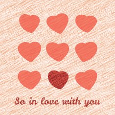'So In Love with you' Happy Valentine's Day Romantic Card