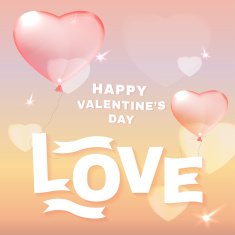 Pink Heart Balloons N3