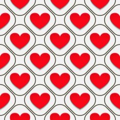 Hearts with shadow N5