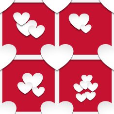 Hearts with shadow N14