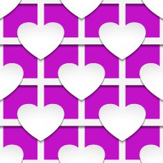 Hearts with shadow N15