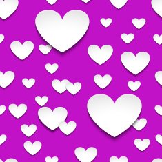Hearts with shadow N17