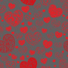 Seamless pattern of hearts N37