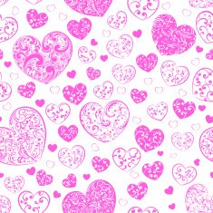 Seamless pattern of hearts N38