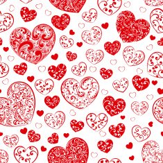 Seamless pattern of hearts N41