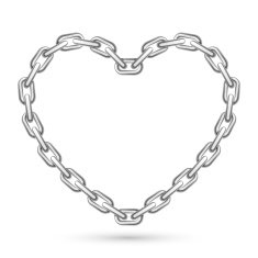 Metal Heart Shaped Chain