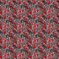 Love Valentine seamless pattern N3