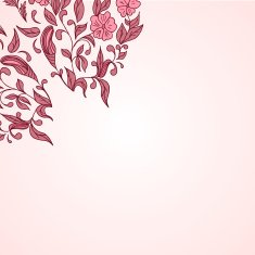 Hand drawn decorative background with flowers N2