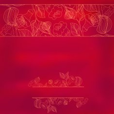 Abstract background with flowers in vintage style