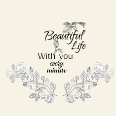 Abstract background with flowers in vintage style N3