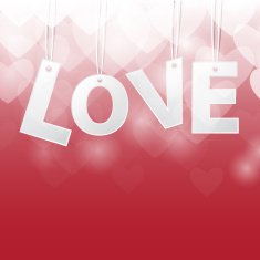 Heart Paper Sticker With Shadow Valentine's day vector illustrat N17