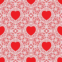Seamless texture with heart N9