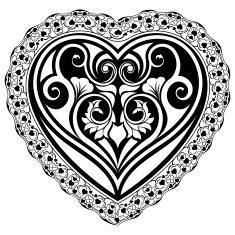 Valentine`s Day tatto heart