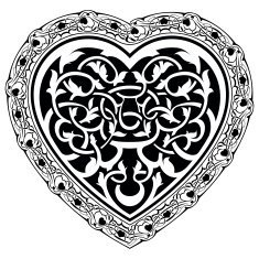 Valentine`s Day tatto heart N3