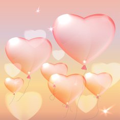Pink Heart Balloons N6
