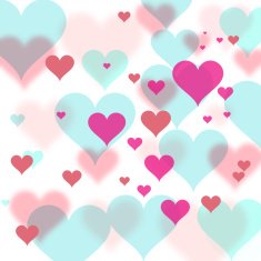 Vintage Valentine's Day Hearts background