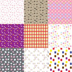 Chic different vector seamless patterns N2