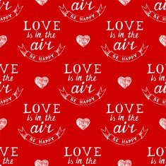 Valentine's day typography seamless