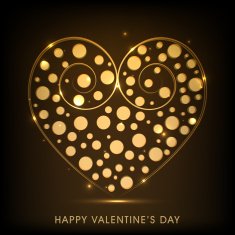 Valentine's Day celebration greeting card