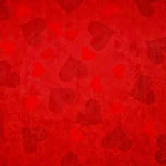 Grunge red Valentine's Day Hearts background