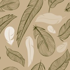 seamless pattern from feather of a bird