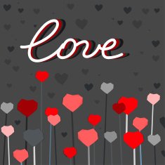 heart sun postcard N2