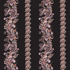 vertical stripes with indian ornament N4