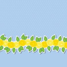 Rose banner card in vector format N4