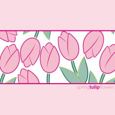 All occasion tulip card in vector format N6