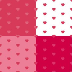 Happy Valentines Day Seamless Pattern Background with Heart Vec N2