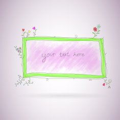floral frame N151