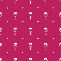 Vector flat minimalistic wine seamless pattern