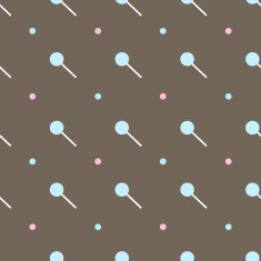Vector flat lollipop seamless pattern